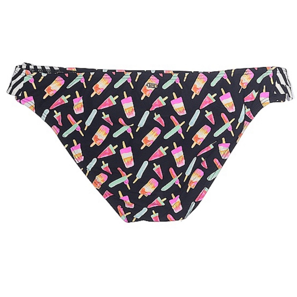 JUICY COUTURE Swim Bottom Popsicle Bikini Size XL Black - Picture 2 of 4